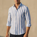 Khurt - Chemise d'été moderne à rayures pour homme
