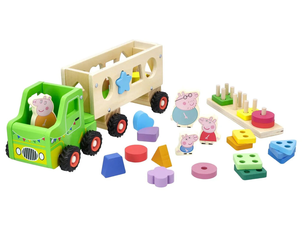 Camion en bois avec remorque