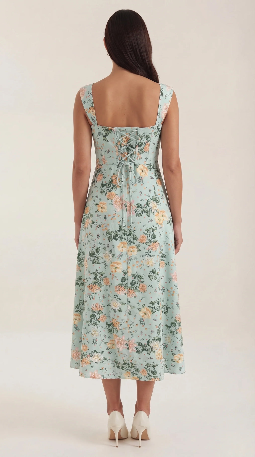 Robe corset midi femme tenue invité mariage