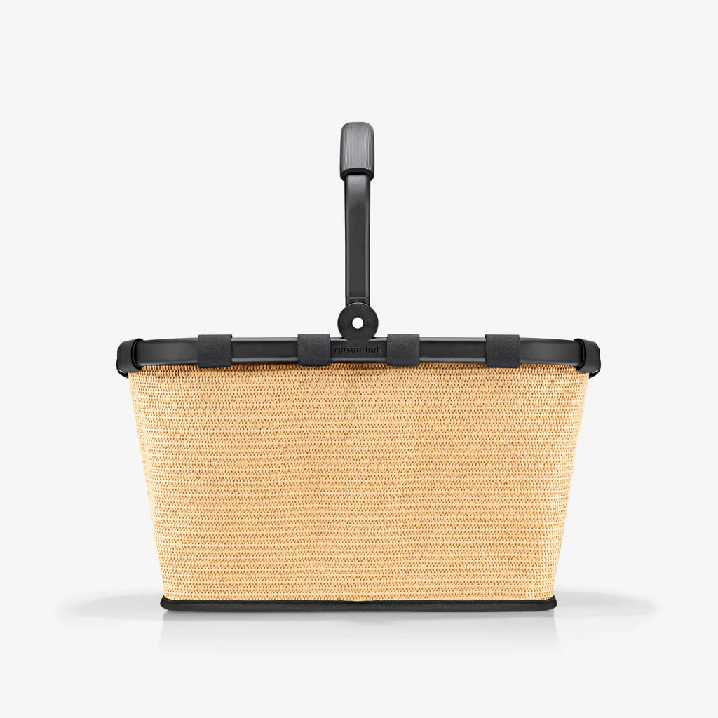 Carrybag Frame Raffia Black