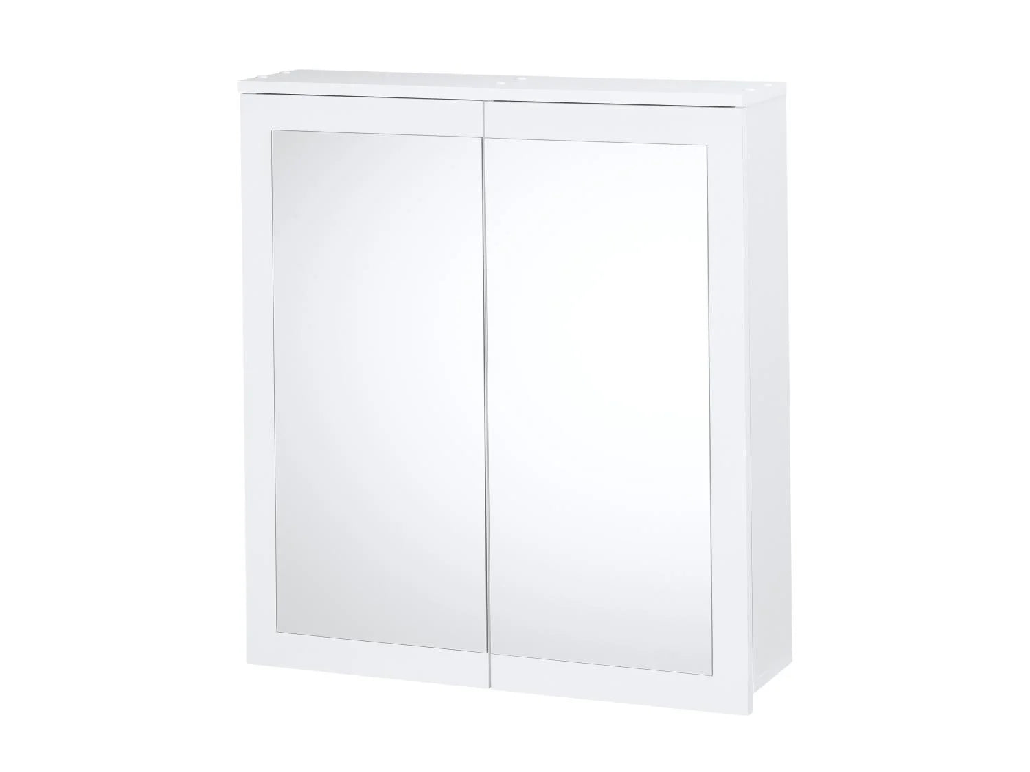 LIVARNO home Armoire de toilette miroir Basel, 68,5 x 75,1 x 16,9 cm, blanche