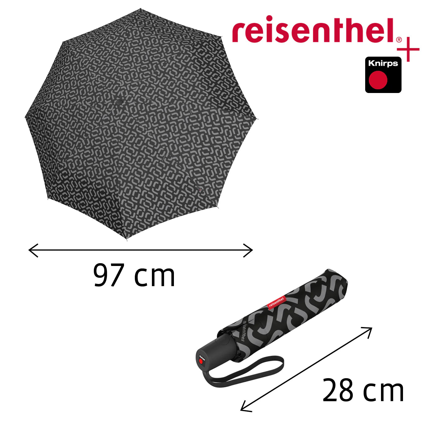 Umbrella Pocket Duomatic Signature Black
