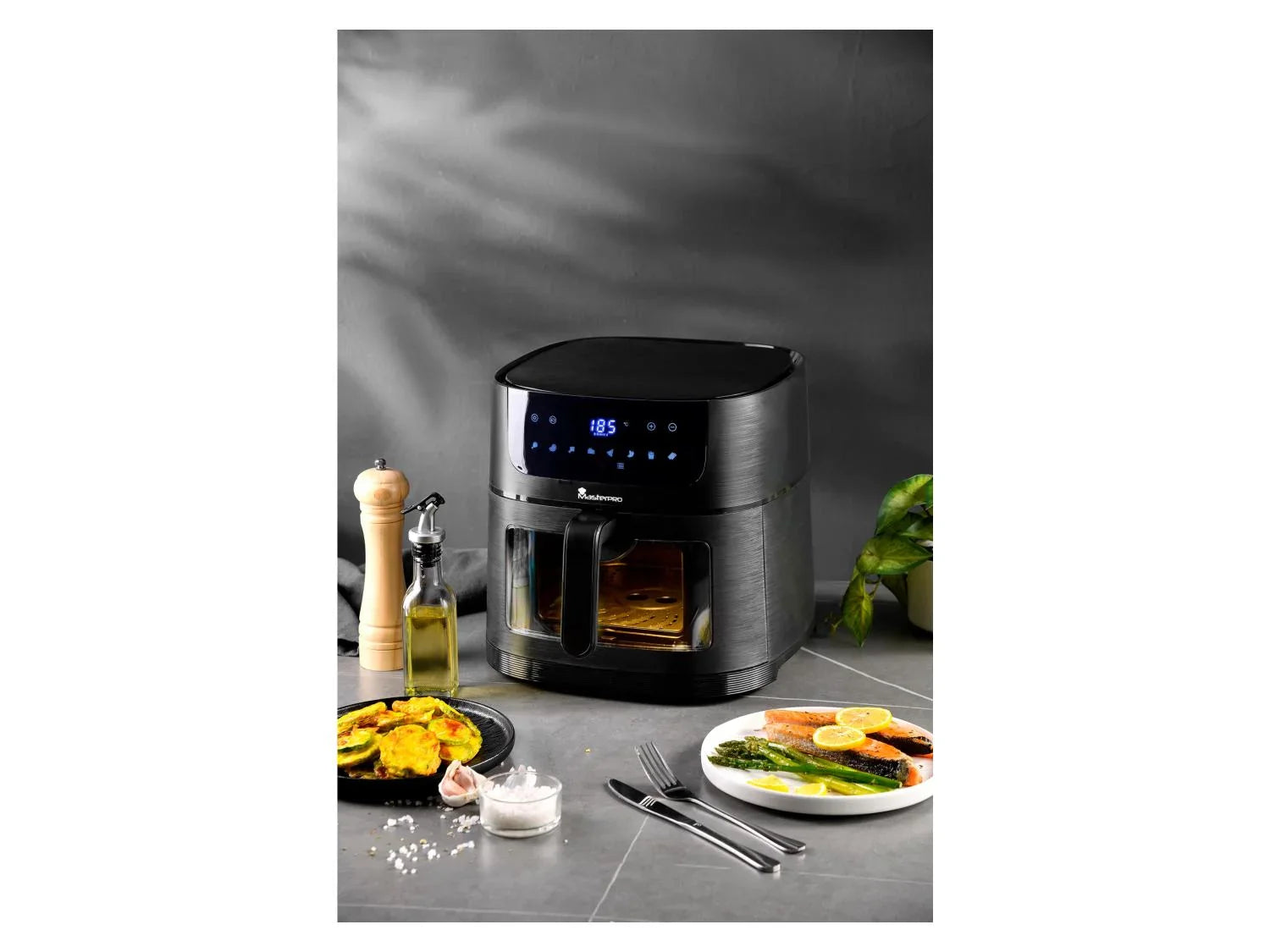 Masterpro Friteuse  air chaud numrique avec fentre, 1700 W