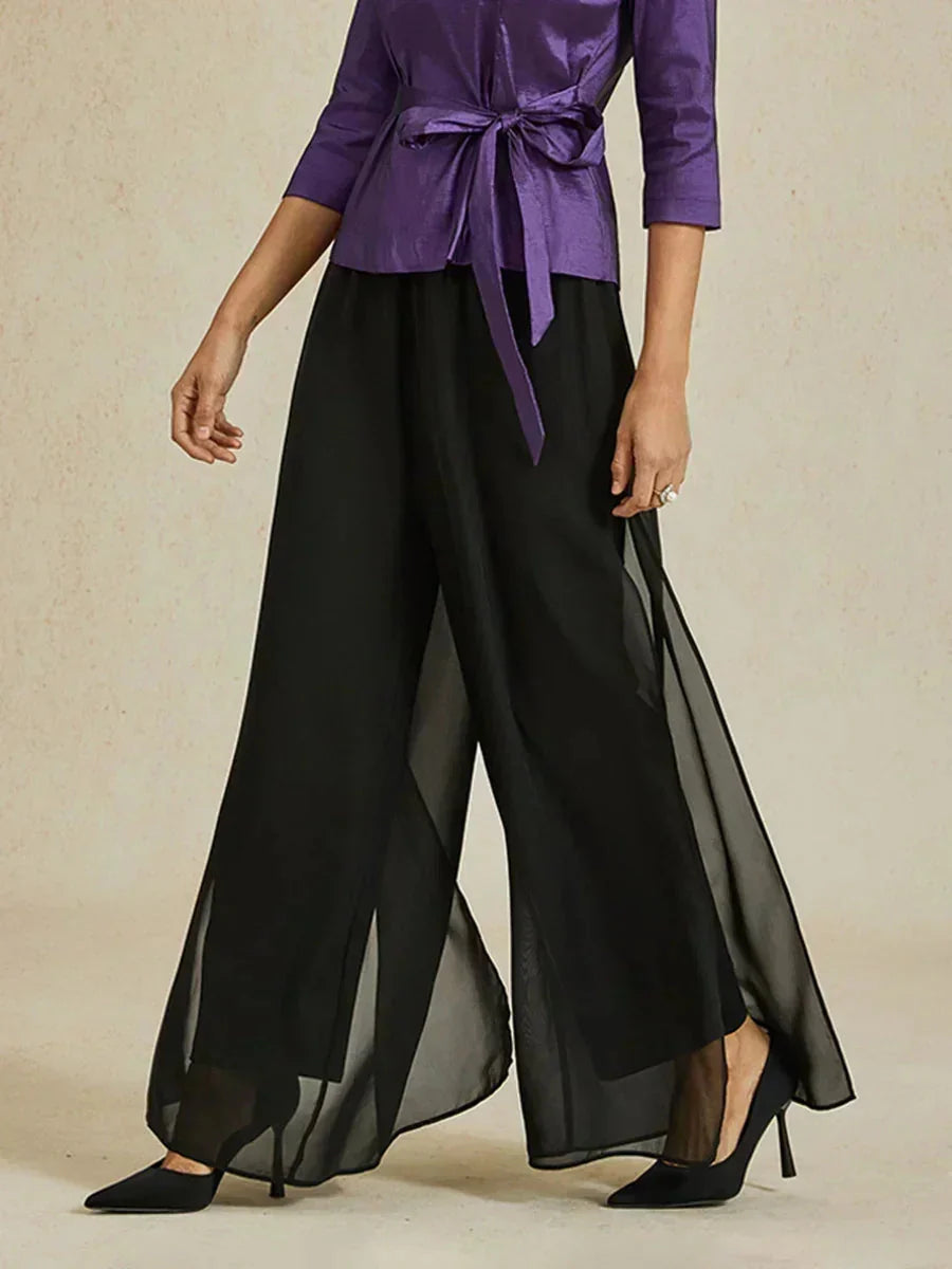 Delphine | Pantalon large fluide élégant aérien