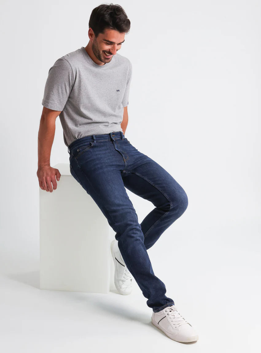 Jean homme en coton  Bleu Brut