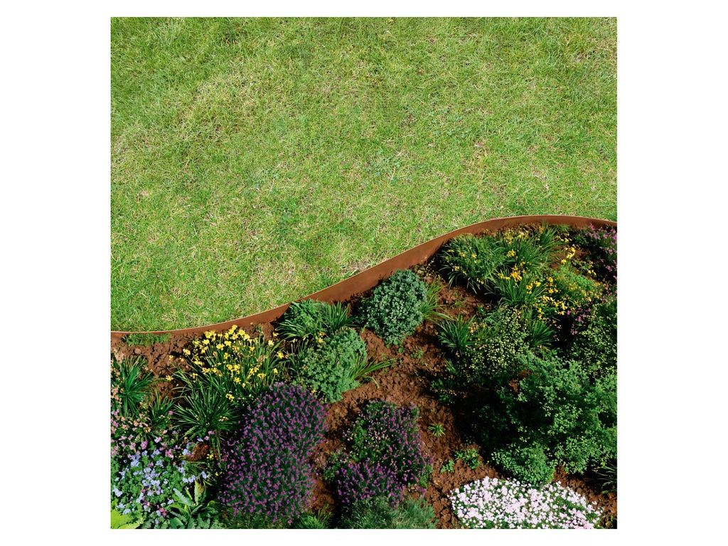 PARKSIDE Lot de 4 bordures de jardin, 100 x 13 cm