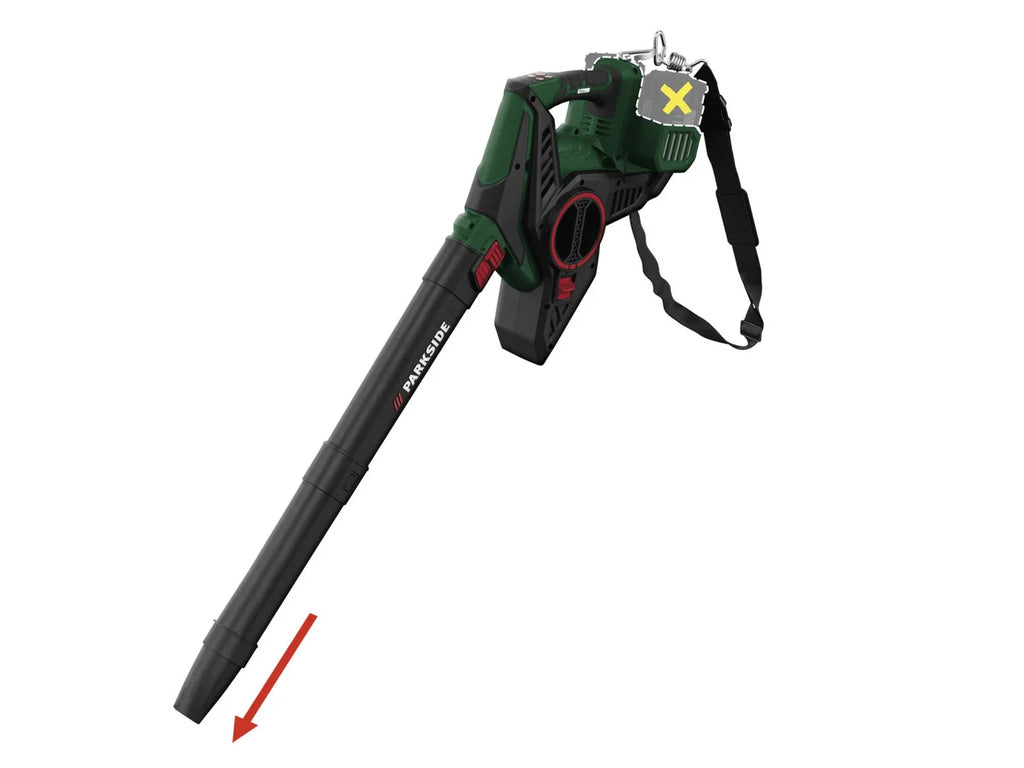 PARKSIDE Aspirateur souffleur/broyeur lectrique sans fil PLSA 40-Li C2, 40 V