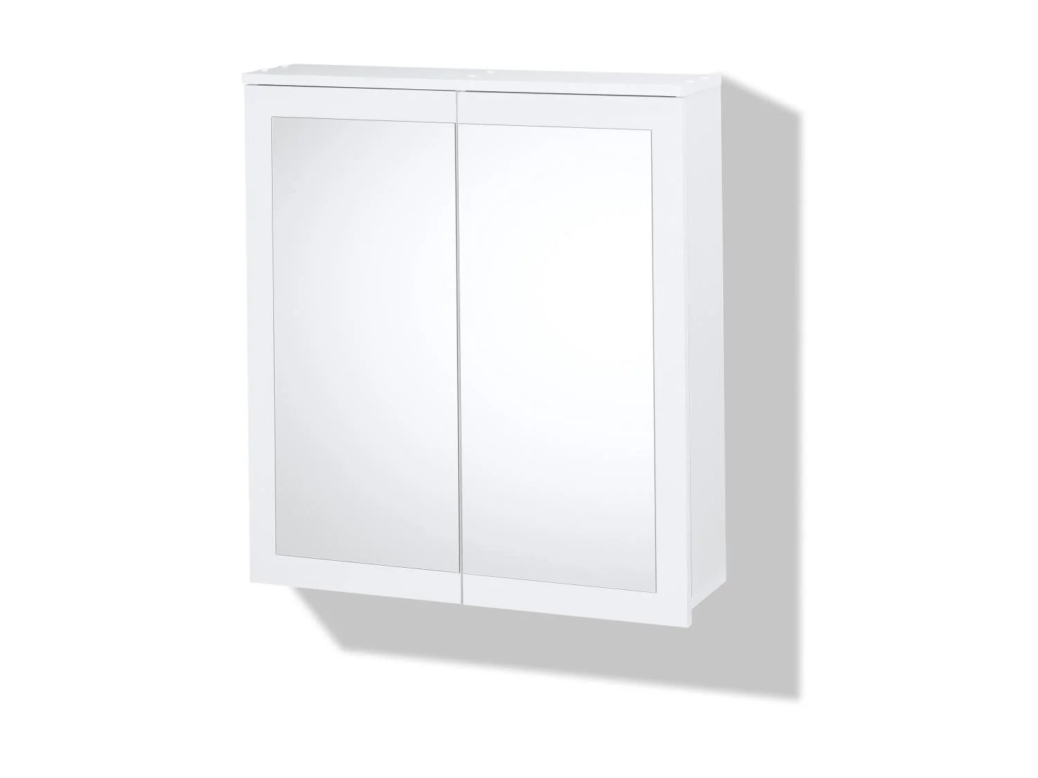 LIVARNO home Armoire de toilette miroir Basel, 68,5 x 75,1 x 16,9 cm, blanche