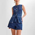 Collin - Ensemble élégant avec veste et short