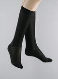 Chaussettes hautes énergétiques en coton noir