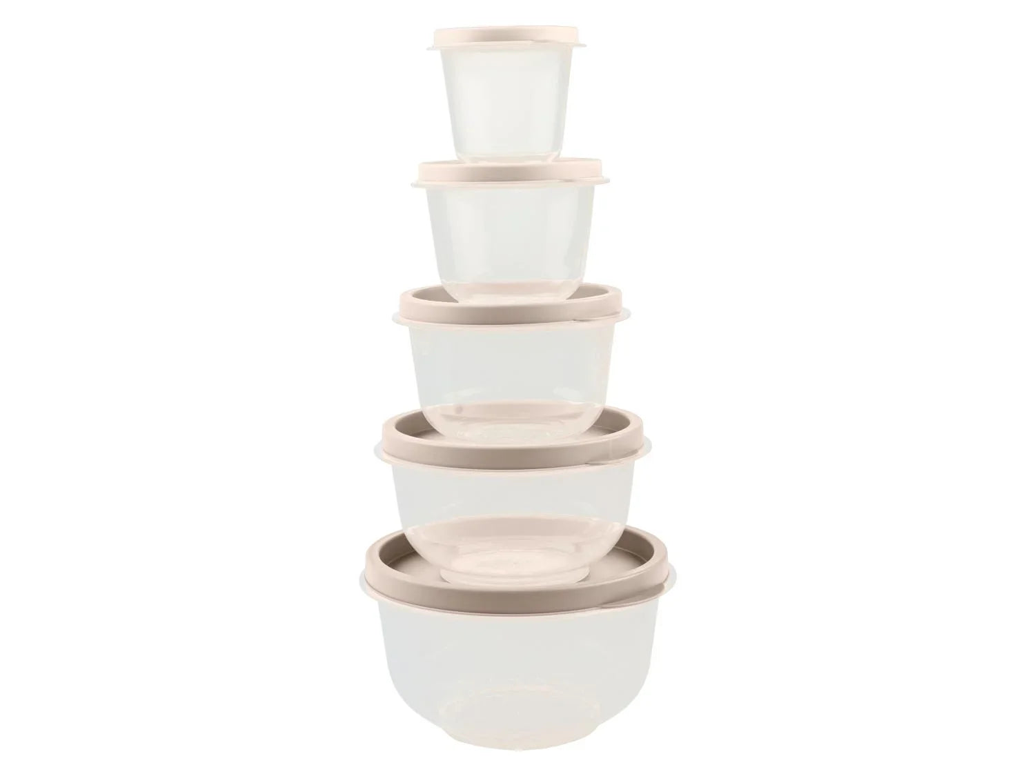 LIVARNO home Lot de 5 botes de conservation