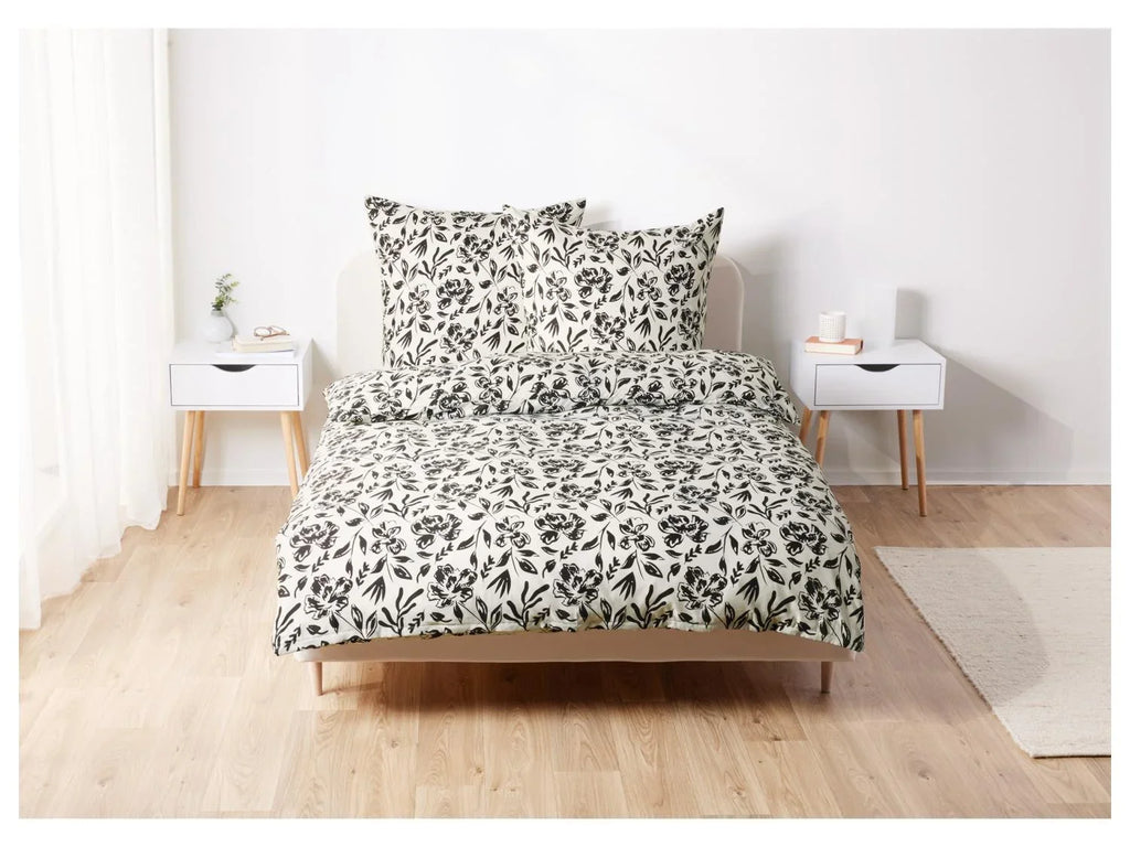 LIVARNO home Parure de lit en satin microfibre, 260 x 240 cm