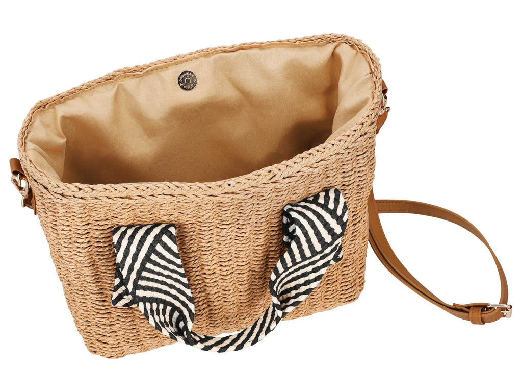 ESMARA Sac  main en raphia femme