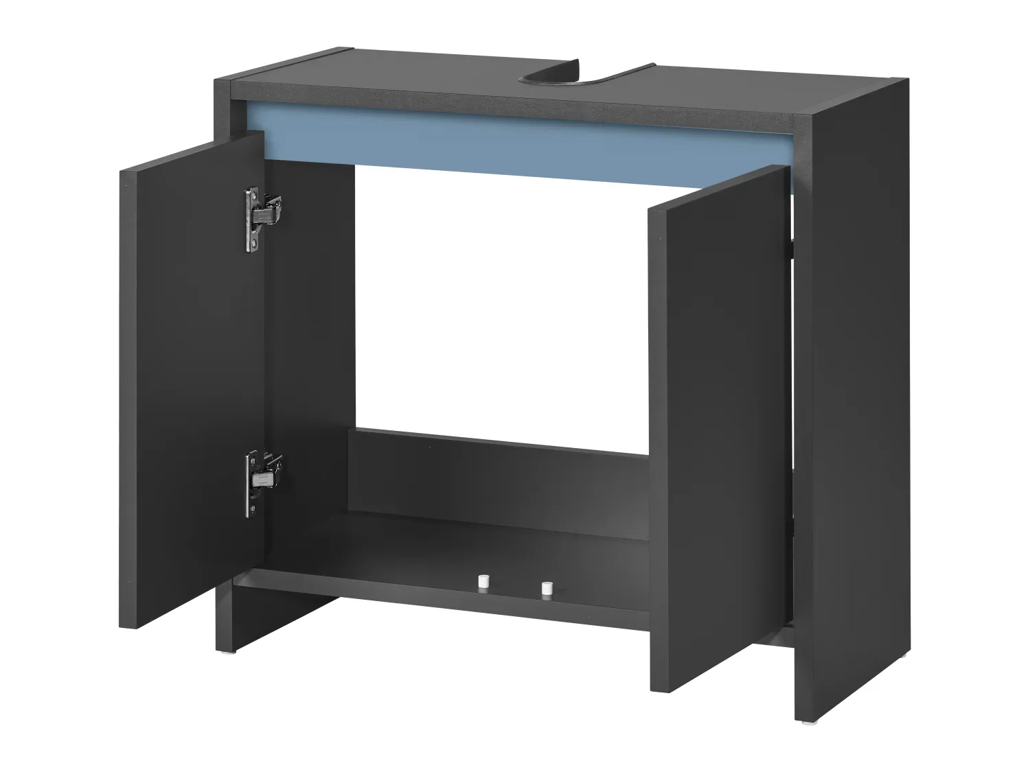 LIVARNO home Meuble sous-vasque Oslo, 60 x 55 x 28 cm, noir