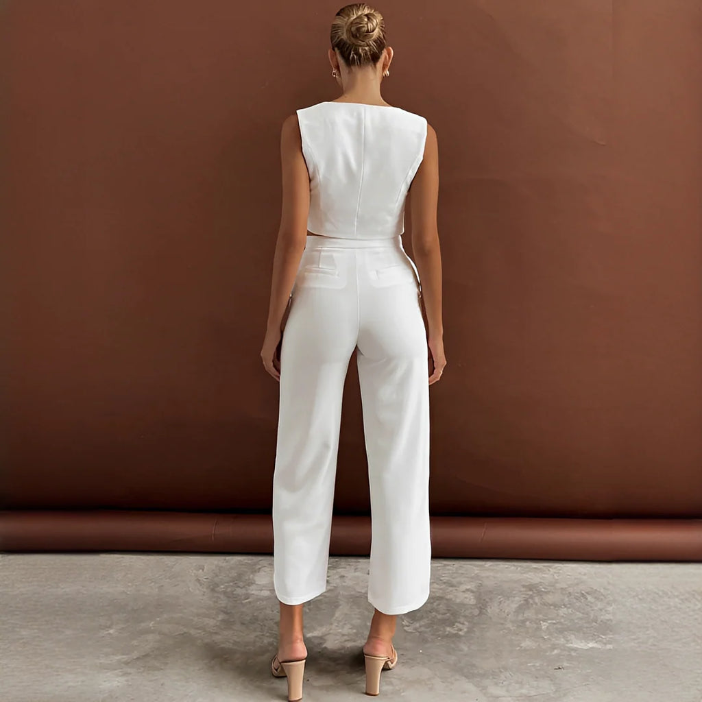 Agnes - Ensemble Gilet et Pantalon Tendance