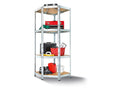 PARKSIDE Rayonnage d'angle, 4 tagres, 70 x 70 x 180 x 40 cm