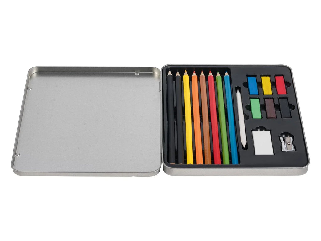crelando Set desquisse et de dessin ou coffret de crayons de couleur