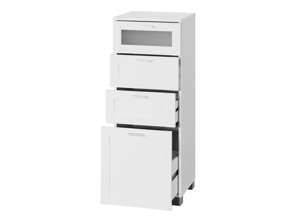 LIVARNO Meuble de salle de bains Basel, 37 x 96,9 x 34,5 cm, blanc
