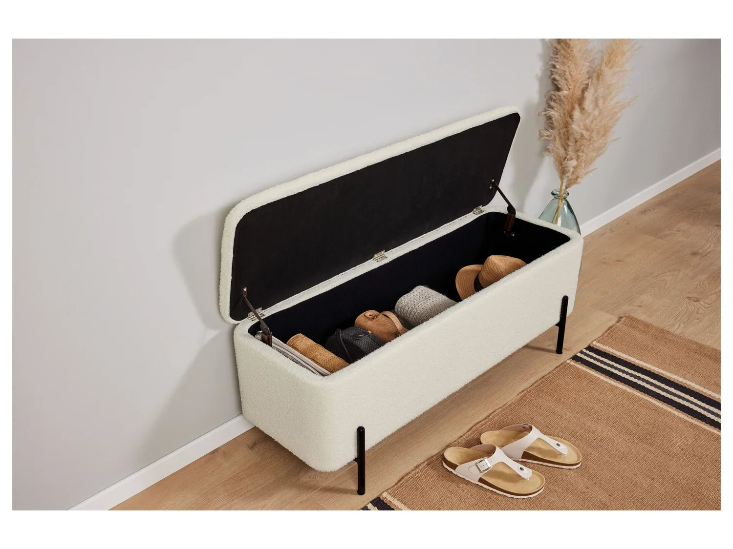LIVARNO home Banc rembourr, 108 x 40 x 42 cm