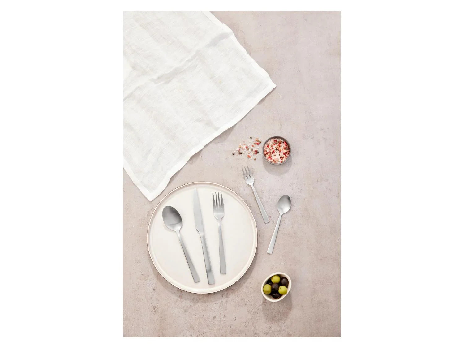 LIVARNO home Set de couverts en acier inoxydable, 60 pices