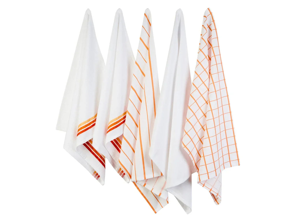 LIVARNO home Set de 5 torchons de cuisine