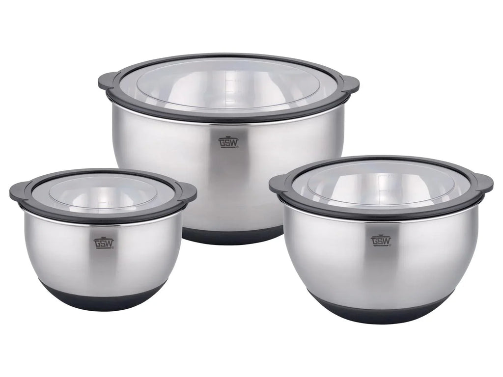 GSW Set de 3 bols avec couvercle de conservation hermtique
