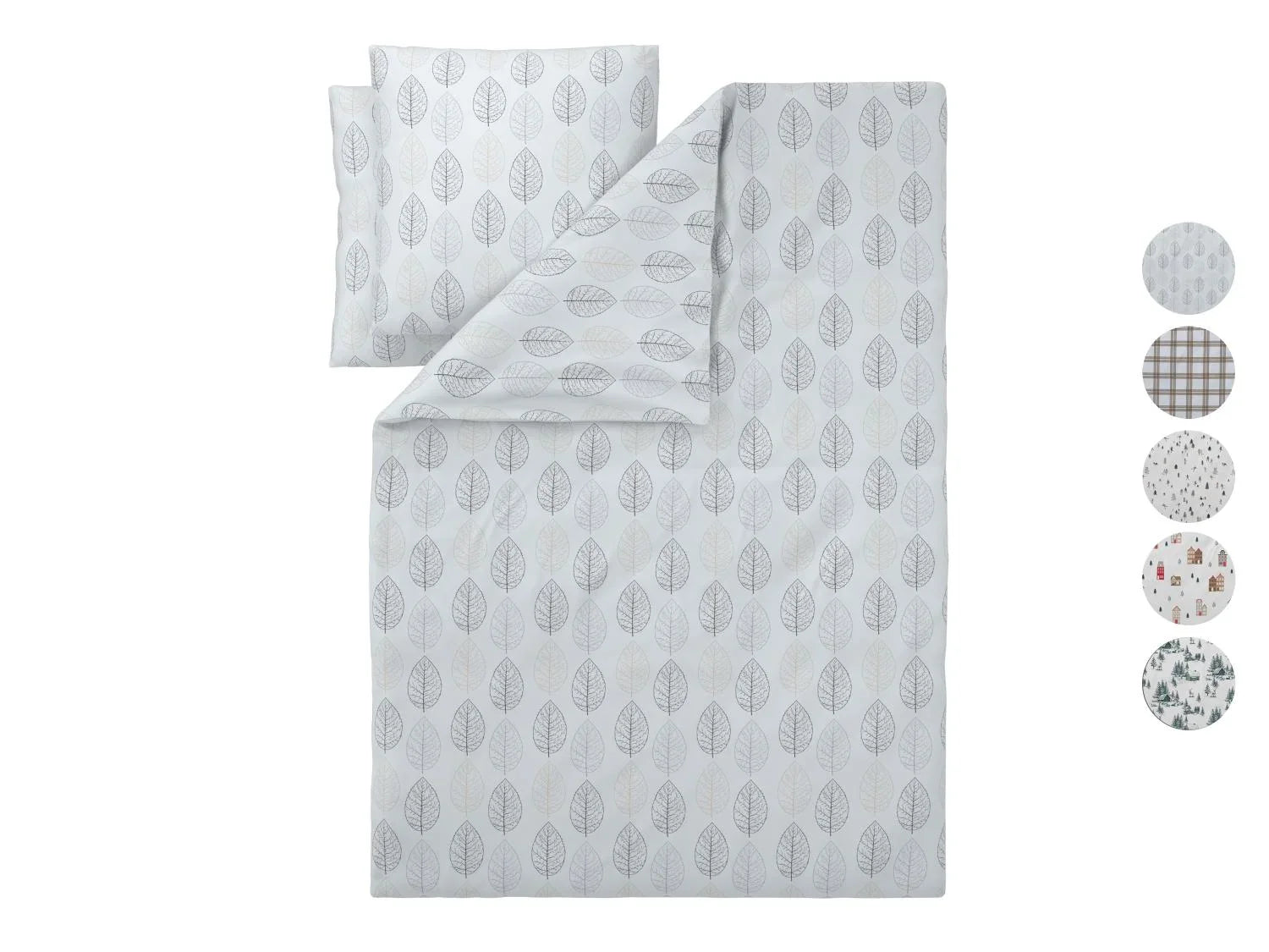 LIVARNO Parure de lit en flanelle, 260 x 240 cm