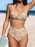 Leyla - Bikini taille haute élégant