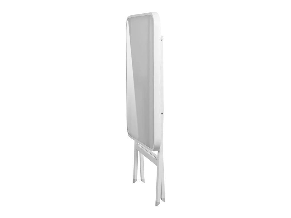 LIVARNO home Table pliante en aluminium Houston, blanc/gris clair