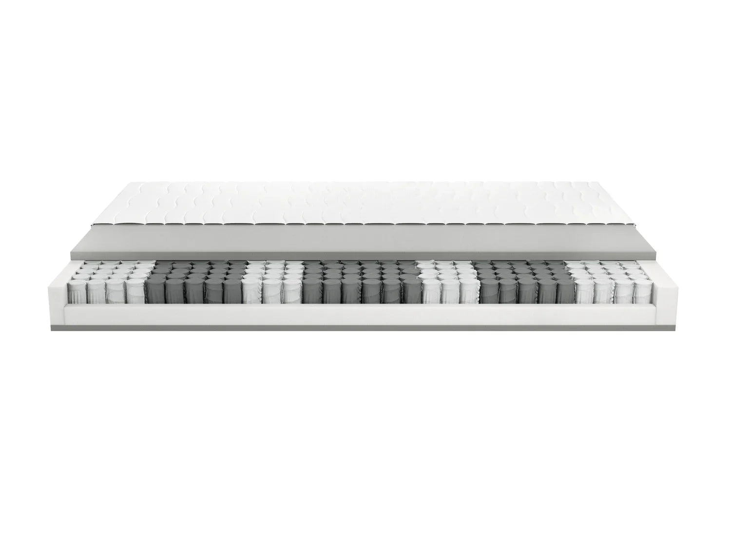 LIVARNO home Matelas 7 zones  ressorts ensachs, H2, 140 x 190 cm