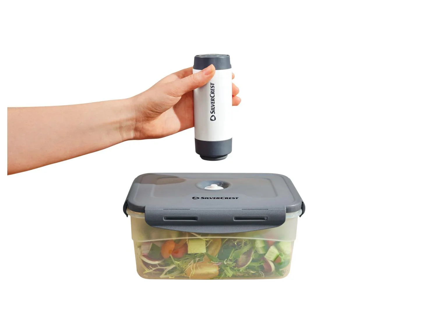 SILVERCREST Rcipient de mise sous vide ou Sachets de mise sous vide ou Appareil de mise sous vide manuel