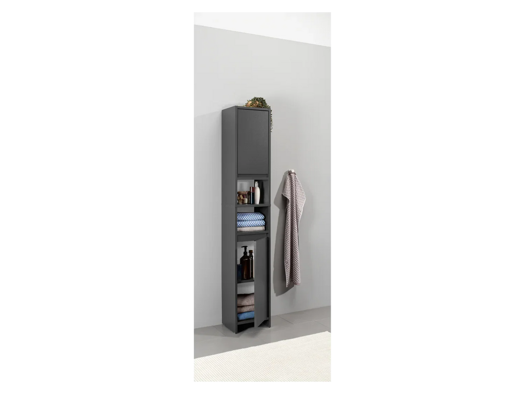 LIVARNO home Colonne de salle de bain Oslo, 32 x 180 x 28 cm, noire