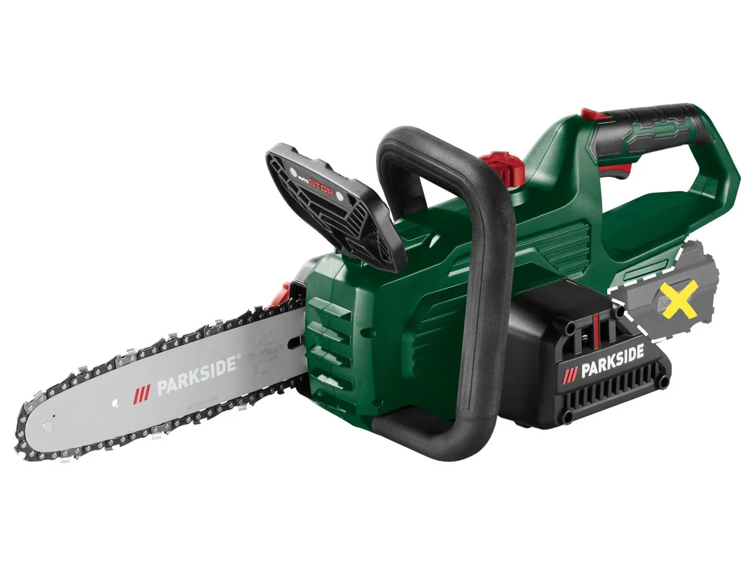 PARKSIDE Trononneuse sans fil + chargeur + batterie, 20 V