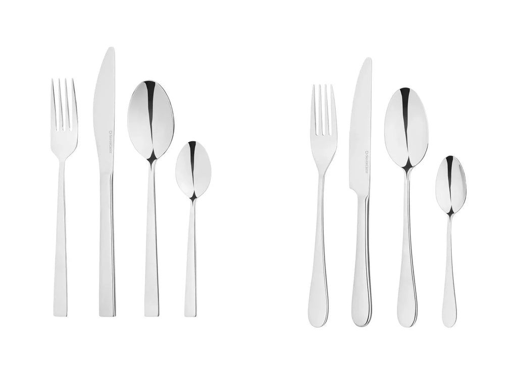 SILVERCREST Set de 24 couverts en acier inoxydable poli