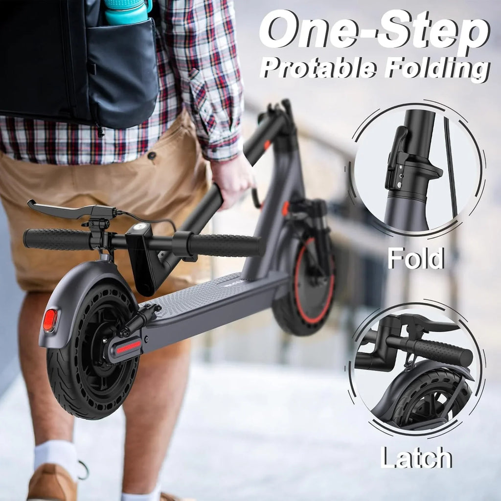 Volpam electric scooter Powerful electric motor Solid tires 28/21/12 mile range