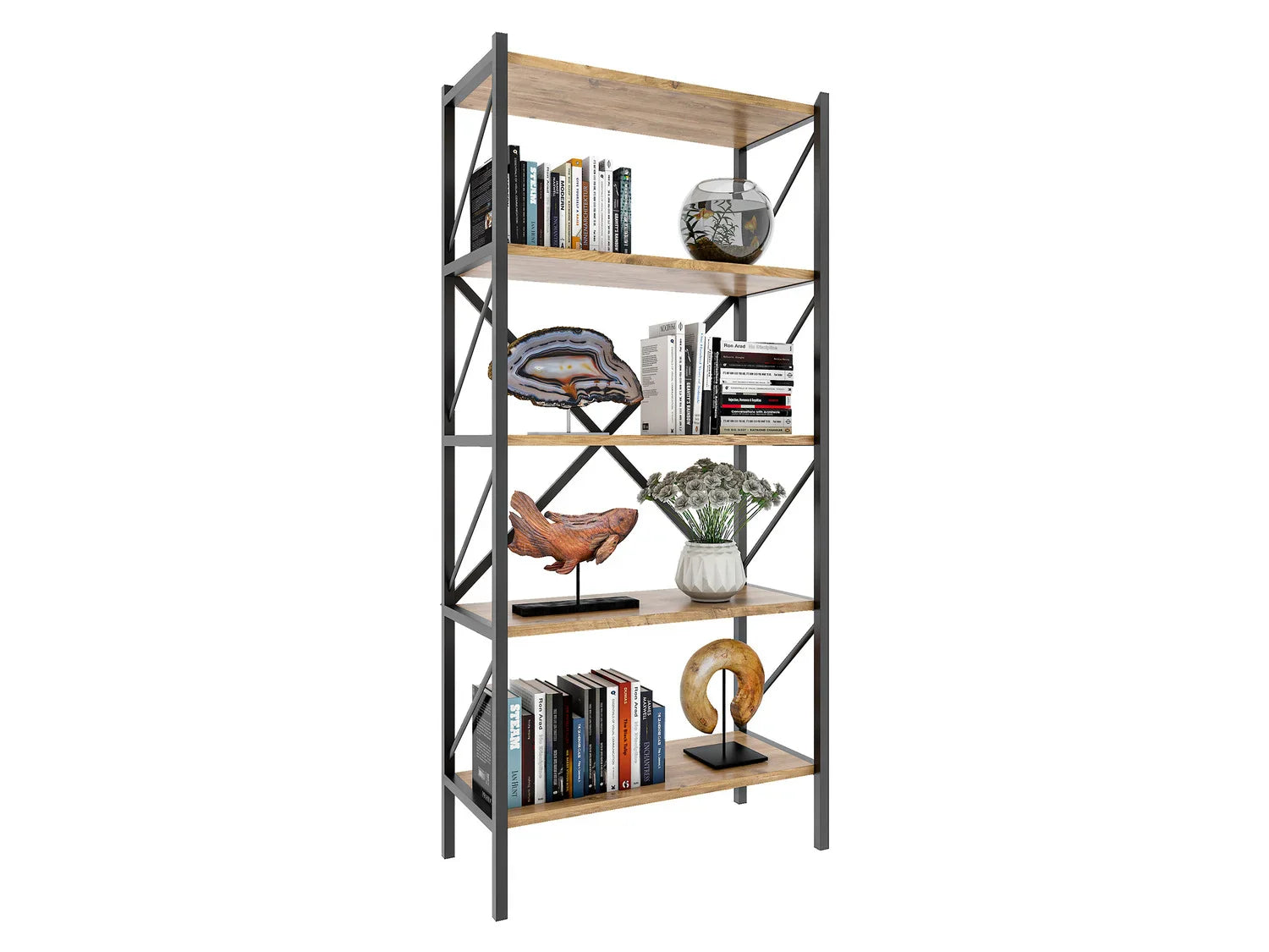 VCM tagre design industriel Insasi, 34 x 66 x 85/121/160 cm