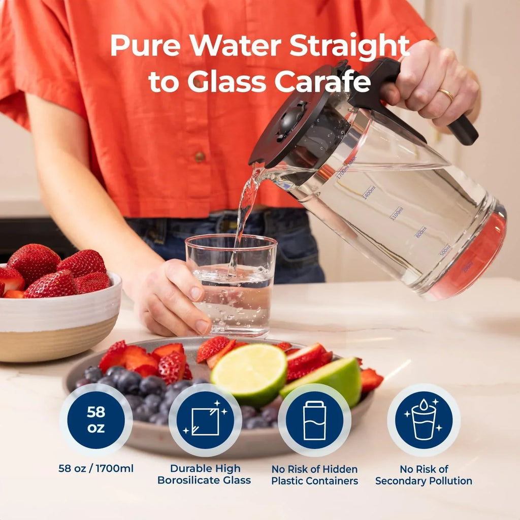 Bluevua RO100ROPOT-UV Reverse Osmosis System Countertop Water Purifier 6-stage purification