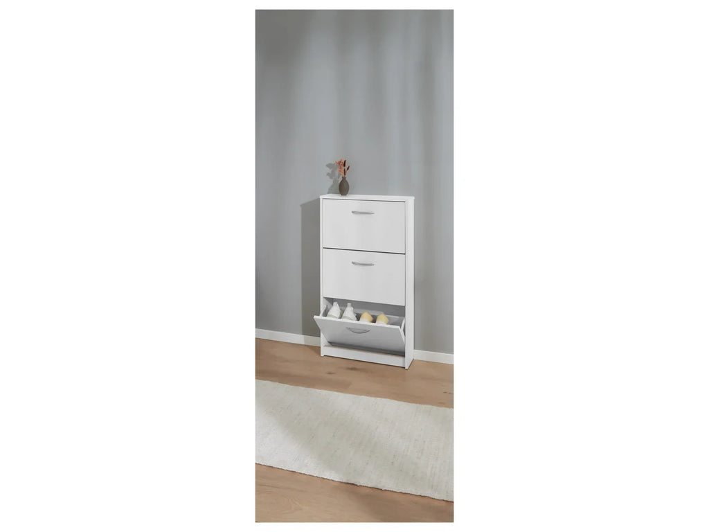 LIVARNO home Meuble  chaussures, 58,5 x 104,7 x 17 cm, blanc