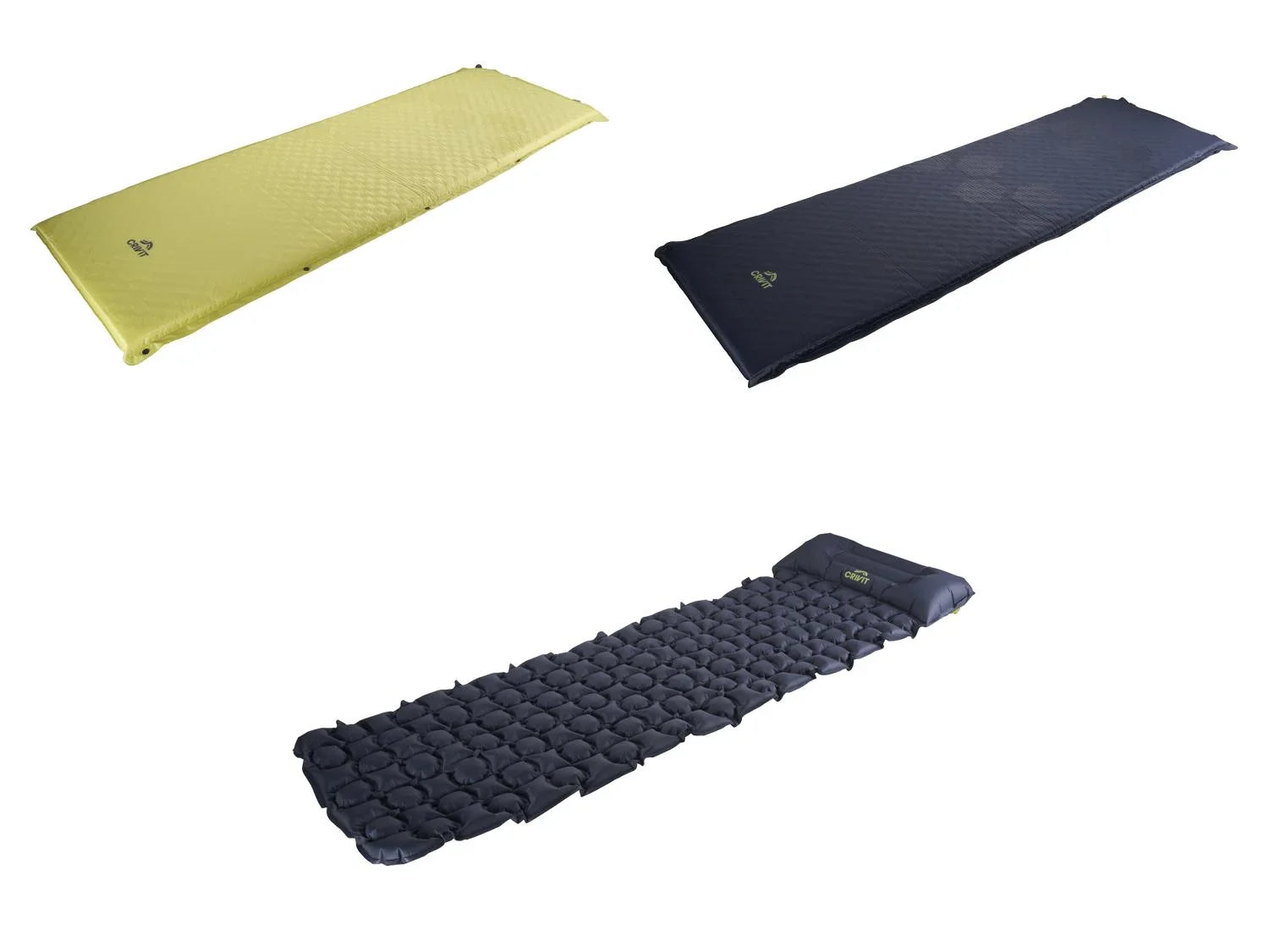 CRIVIT Tapis auto-gonflant ou tapis  cellules d'air avec coussin