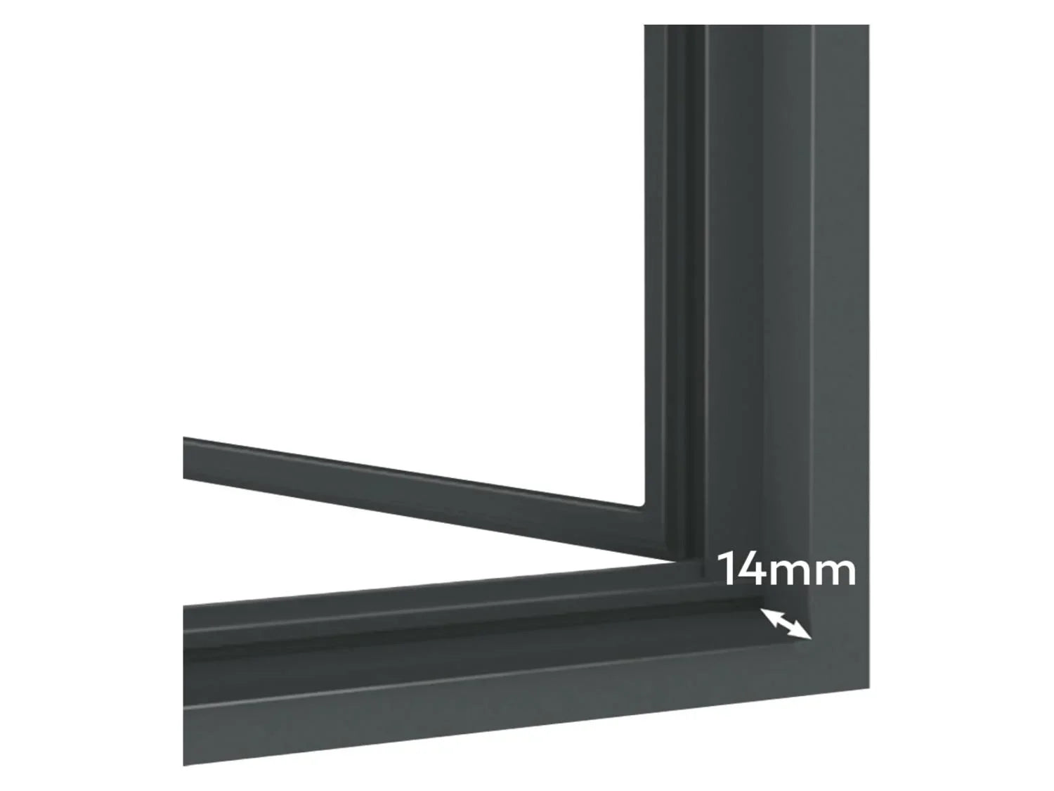 LIVARNO Porte moustiquaire en aluminium, 1 x 2,1 m
