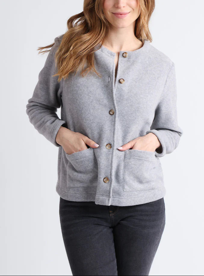 Veste polaire femme gris