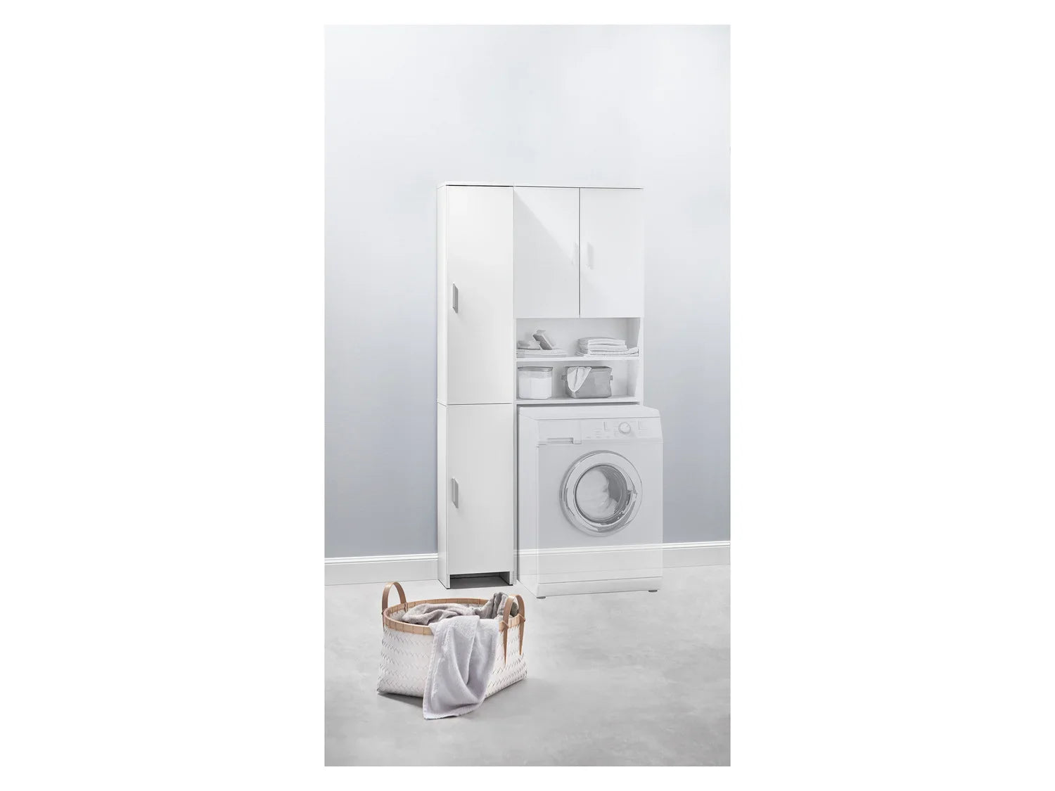 LIVARNO home Meuble d'appoint Liverpool, 32 x 190 x 25 cm, blanc