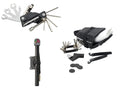 CRIVIT Outil multifonction pour vlo ou sacoche de selle avec outils ou mini-pompe  manomtre