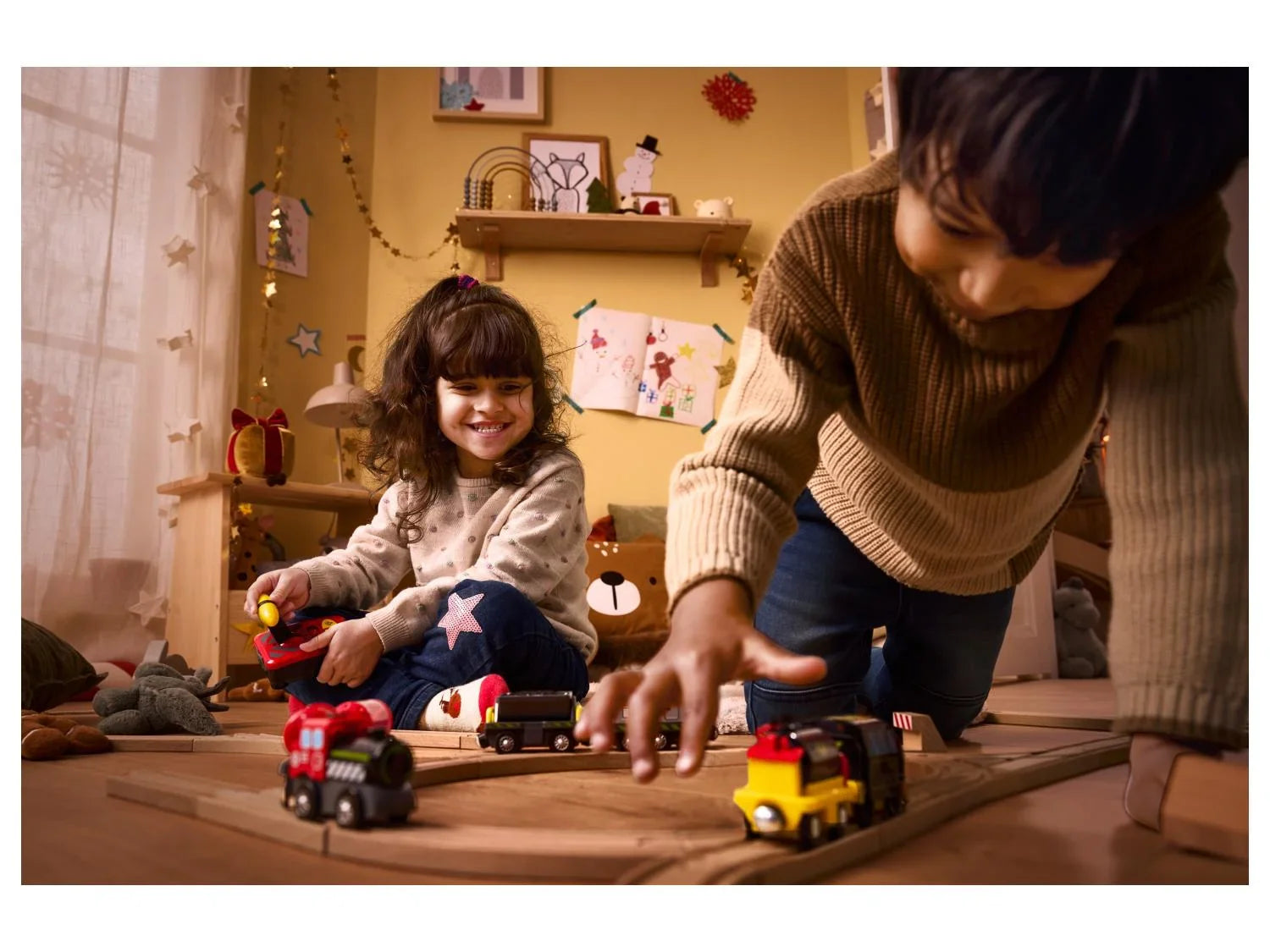 Playtive Set de rails ou d'aiguillages en bois