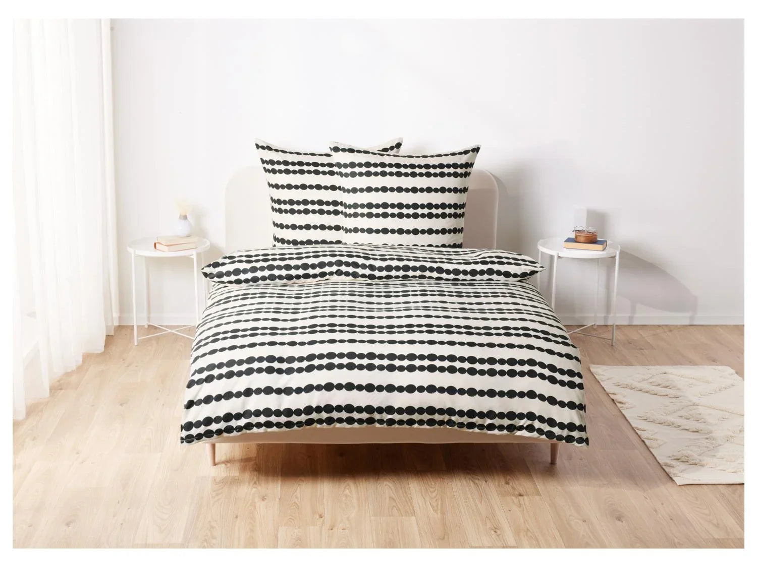 LIVARNO home Parure de lit en satin microfibre, 260 x 240 cm