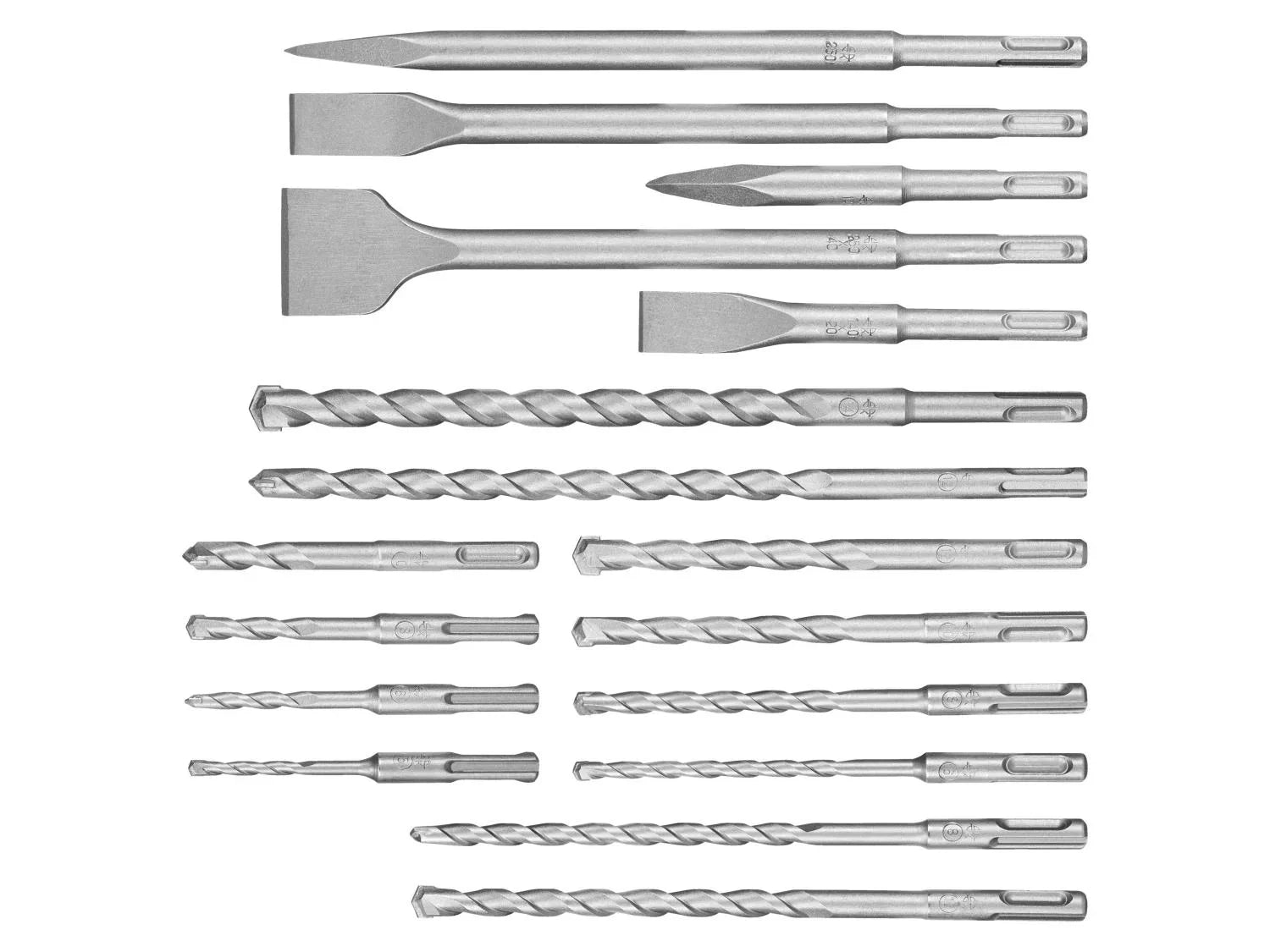 PARKSIDE Set de 17 forets SDS-Plus et burins PBMS 17 A1