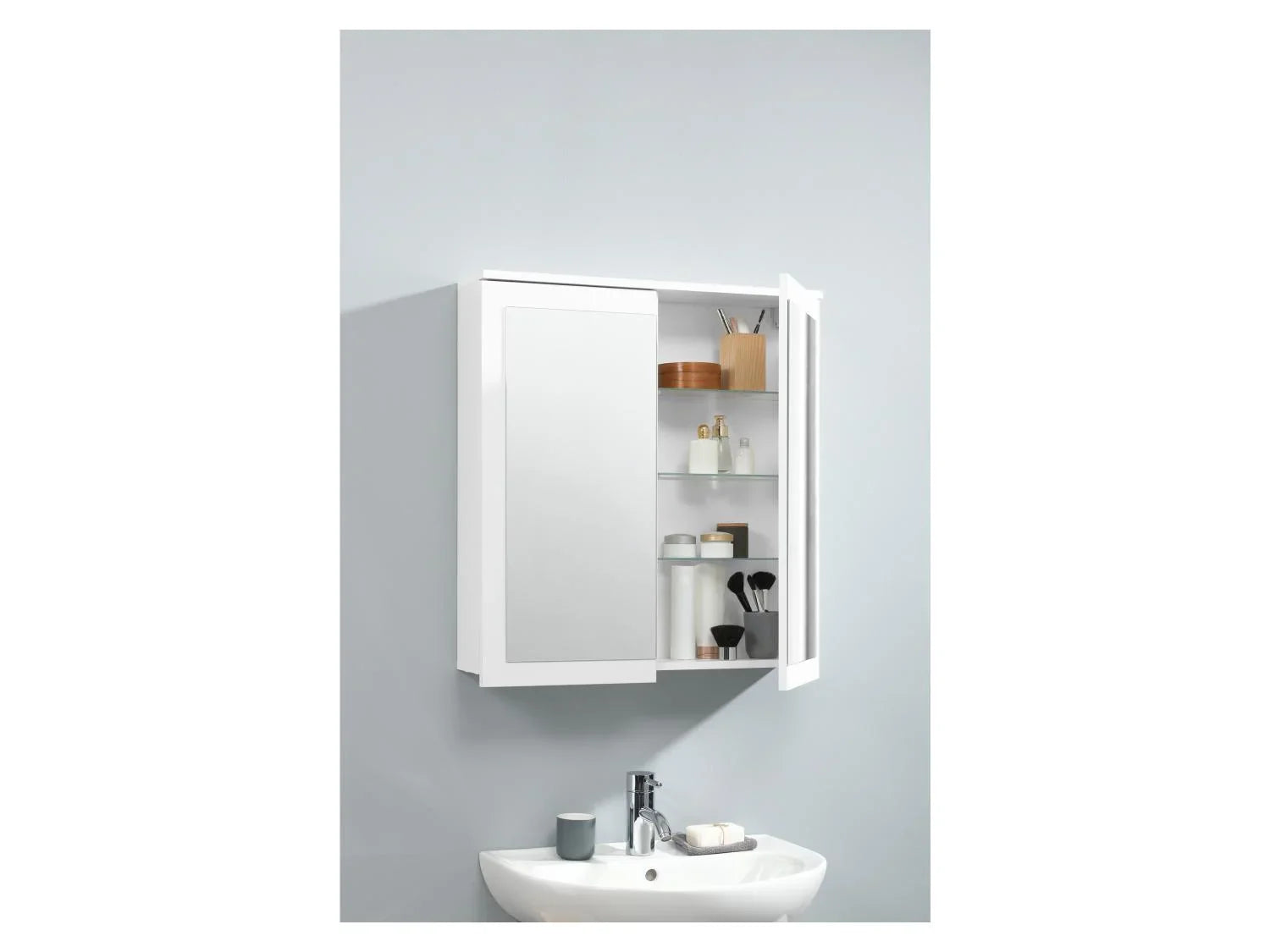 LIVARNO home Armoire de toilette + meuble sous-vasque Basel