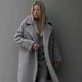 Manteau d'hiver élégant en daim