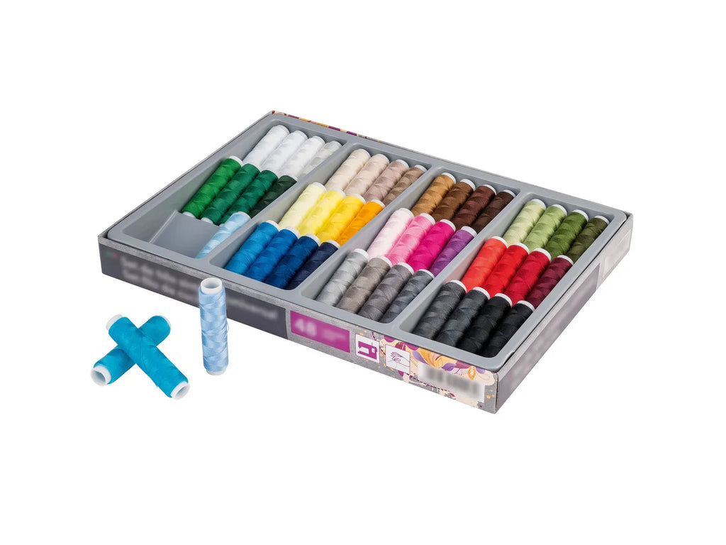 crelando Set de couture universel en fil synchrone, 48 pices