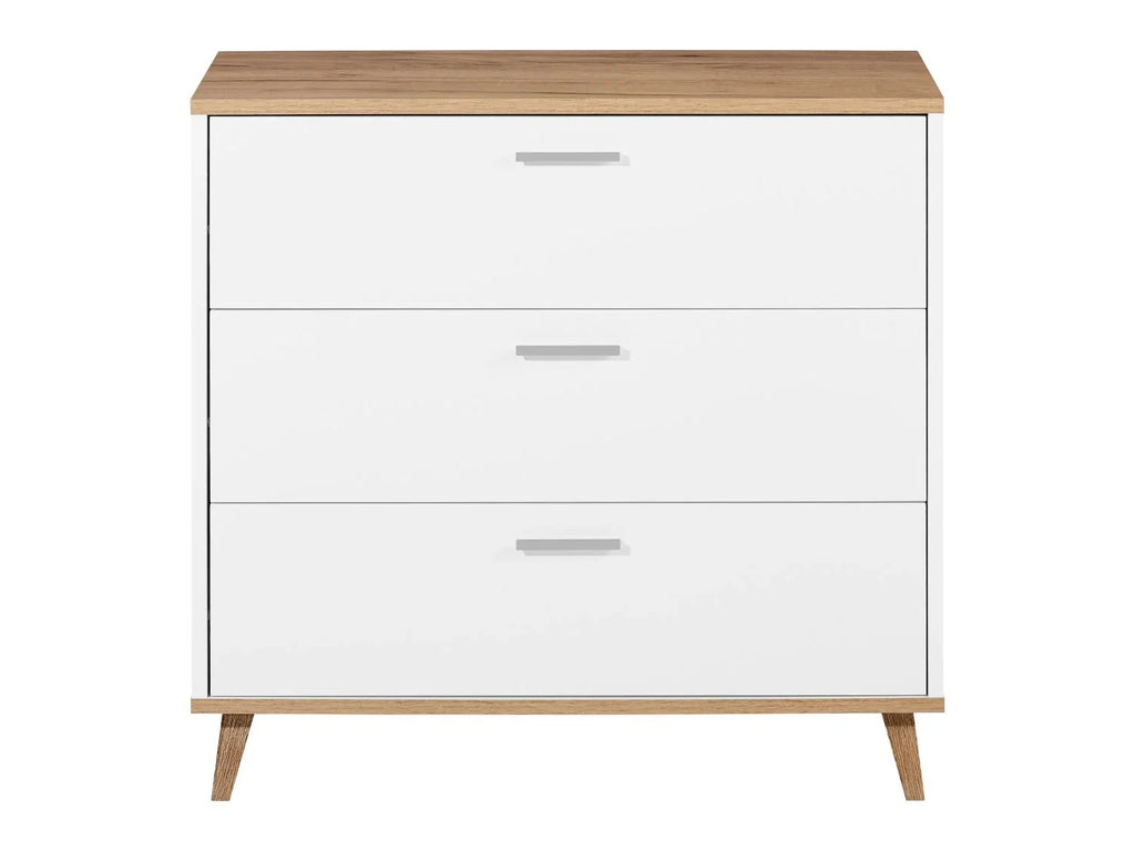 LIVARNO home Commode Corfou, 80 x 75 x 33 cm, blanche/imitation chne